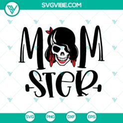 Momster Scary SVG for Halloween featuring spooky mom silhouette, ideal for seasonal crafts and decor, spooky Halloween SVG design.