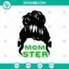 Spooky Momster Halloween SVG design with horror elements for Halloween craft projects.