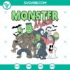 Spooky Monster Mash Halloween SVG design for Cricut and Silhouette, includes SVG DXF EPS PNG cut files for crafting.
