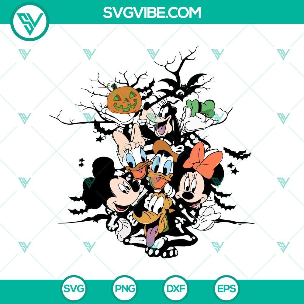 Mouse And Friend Skeleton SVG DXF EPS PNG Cut Files Halloween themed Mouse and Friend Skeleton cut files for Cricut & Silhouette, SVG DXF EPS PNG designs. Perfect for Halloween crafts.