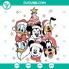 Mouse and Friends Christmas themed SVG DXF EPS PNG files, perfect for holiday crafts and projects.