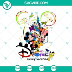 Mouse Friends Magical Kingdom Vacation Halloween SVG file for Cricut & Silhouette designs - EPS, PNG, DXF included.