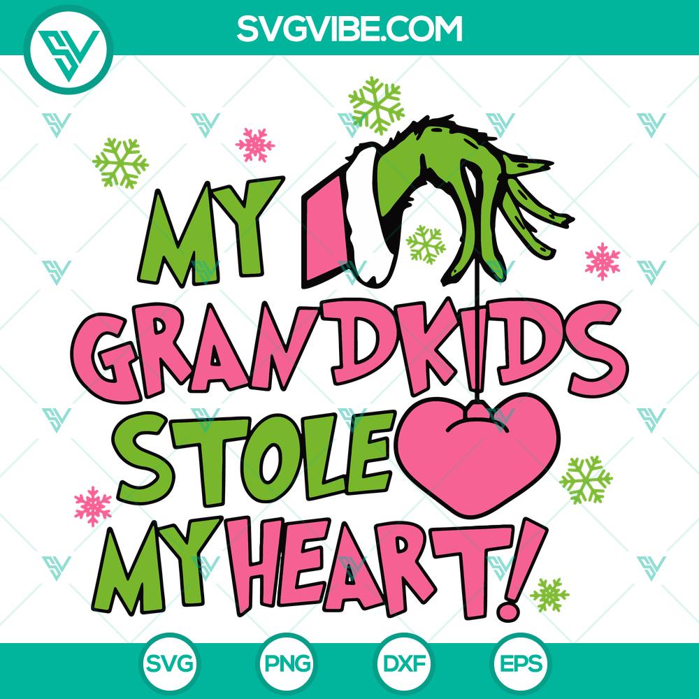 my-grandkids-stole-my-heart-svg-dxf-eps-png-files.jpg My Grandkids Stole My Heart digital design bundle including SVG, DXF, EPS, and PNG files for crafting and personalization projects.
