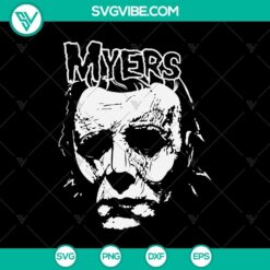 Michael Myers Halloween SVG design for Oct 31, featuring Myers Horror theme. Perfect for spooky holiday crafts.