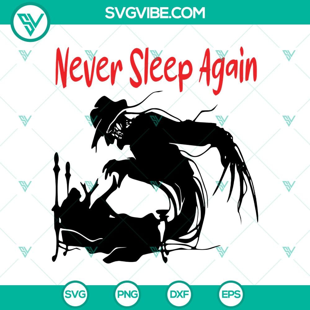 never-sleep-again-svg-freddy-krueger-svg-horror-characters-svg.jpg Freddy Krueger SVG design with horror characters, ideal for Halloween crafts and horror movie fans.