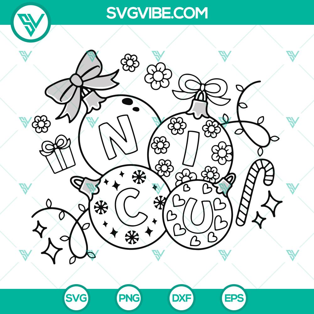 nicu-nurse-christmas-svg-dxf-eps-png-files.jpg NICU Nurse Christmas SVG DXF EPS PNG Files with festive holiday design perfect for crafting projects.