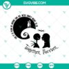 Nightmare Before Christmas digital SVG featuring spooky horror and scary Halloween elements for crafting.