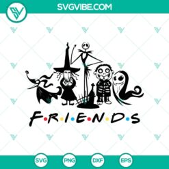 Nightmare Friends SVG featuring Halloween, Movie, and Horror elements - perfect for spooky craft projects.