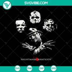 Nightmare Rhapsody SVG, Horror Characters SVG, Halloween SVG