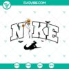 Nike x Skeleton With Pumpkin SVG featuring Nike Halloween and Nike Logo design elements for spooky holiday fashion.