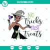 Tiana Princess Halloween SVG with witch hat, perfect for Halloween crafts.