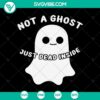 Emo Goth Halloween SVG design with "Not a Ghost Just Dead Inside" message, perfect for spooky decorations.