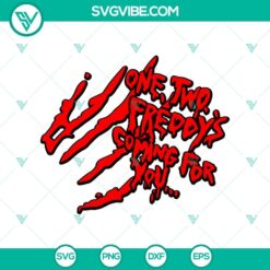 Creepy Freddy Krueger Halloween SVG design featuring iconic horror character for spooky crafting projects.