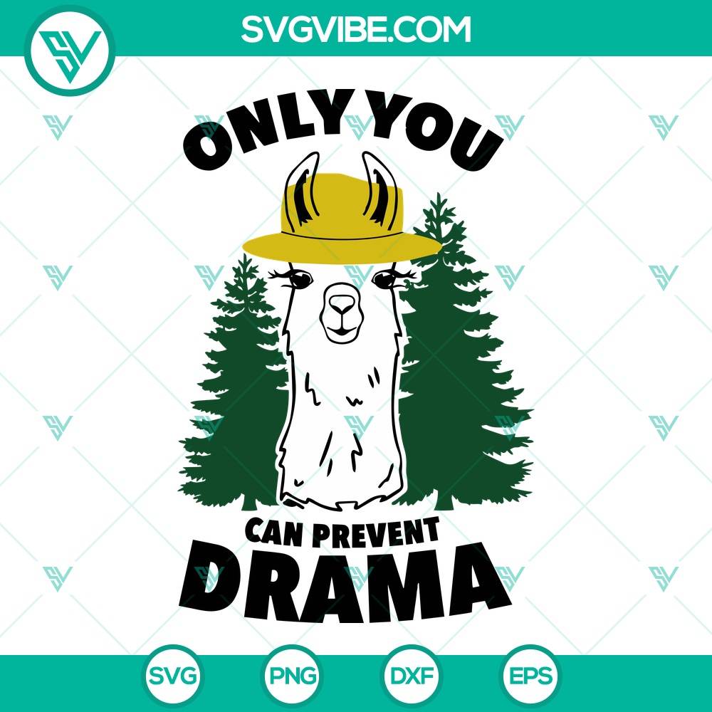 only-you-can-prevent-drama-llama-svg-llama-camping-svg-funny-drama-llama-svg.jpg Only You Can Prevent Drama Llama SVG, Llama Camping SVG, Funny Drama Llama SVG 1