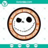 Orange Nightmare Before Christmas SVG logo with spooky Halloween vibes for crafts and designs.
