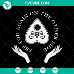 Ouija board spirit ghost witch snake SVG, Halloween scary design for digital use.
