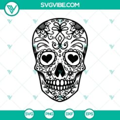 Detailed patterned skull SVG perfect for Halloween and spooky designs, featuring a death's-head design.