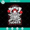 Penny Floats SVG with Pennywise for Halloween, Scary Clown Digital Design for Crafts, Crafting, and Decor.