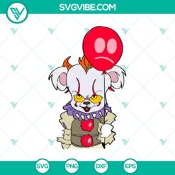 Pennywise Chibi SVG, Pennywise Horror SVG, Halloween Movies SVG