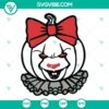 Pennywise Head Pumpkin Bow SVG | It Movie Halloween Cut Files 3