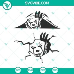 Pennywise, Horror Characters, and Halloween SVG design featuring spooky characters perfect for Halloween projects.