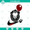 Pennywise Nike Knife Halloween SVG design with Nike brand elements for download.