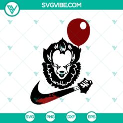 Pennywise Nike Knife SVG, Nike Brand SVG, Halloween SVG