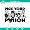 Halloween-themed SVG with poison bottles, horror elements and scary design. Great for spooky crafts.