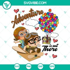 Pixar Up Carl and Ellie Adventure SVG | Disney Love Story Cut Files