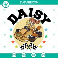 Princess Daisy Mario Kart SVG | Racing Cut Files for Cricut