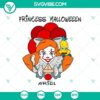 Princess Ariel meets Pennywise in this Halloween SVG design, perfect for costumes and crafts.
