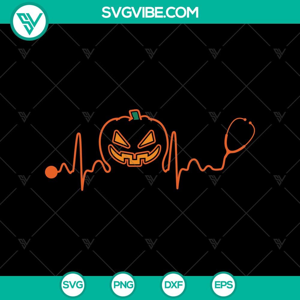 Pumpkin Beat SVG, Halloween SVG, Scary SVG, Oct 31 SVG Halloween themed Pumpkin Beat SVG with spooky Oct 31 design, perfect for scary Halloween decorations.