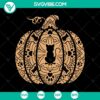 Pumpkin Cat and Black Cat Halloween Fall SVG design perfect for crafting projects and decorations.
