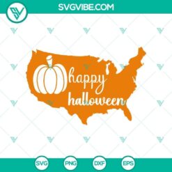 Pumpkin Happy Halloween Flag SVG, Halloween SVG, Horror SVG, Halloween Scary SVG