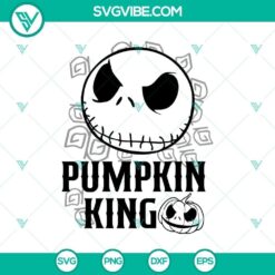 Pumpkin King and Halloween-themed SVG design inspired by The Nightmare Before Christmas. Great for Halloween decor and crafts.