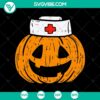 Pumpkin Nurse Halloween SVG illustration perfect for DIY projects.