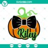 Whimsical Pumpkin Riley Halloween SVG design for crafts and projects, perfect for Halloween season.
