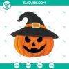 Pumpkin witches and Halloween-themed SVG design for crafts, featuring pumpkins.