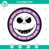 Purple Nightmare Before Christmas SVG logo perfect for Halloween.
