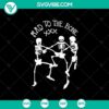 Rad To The Bone SVG with scary Halloween design, perfect for spooky holiday crafting projects.