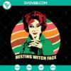 Resting Witch Face SVG design, Scary and Halloween-themed digital SVG.