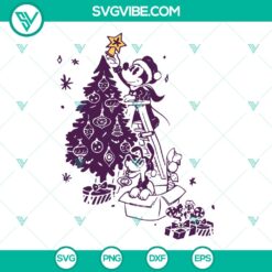 Retro Disney Mickey Christmas Tree SVG | Vintage Holiday Cut Files