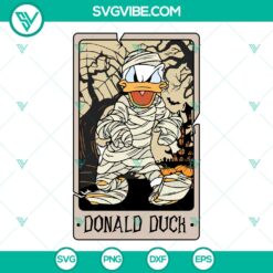 Retro Donald Duck Mummy Halloween SVG | Silly Mummy Disney Cut Files