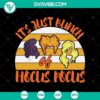 Retro Hocus Pocus SVG with Halloween elements in a fun design for crafts and decor.