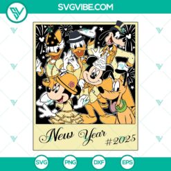 Retro Mickey Friends Disneyland Trip 2025 SVG featuring vintage Disney characters - ideal for craft projects and apparel designs.
