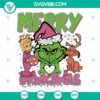 Retro Pink Christmas Merry Grinchmas SVG featuring cute holiday designs, perfect for crafting projects.