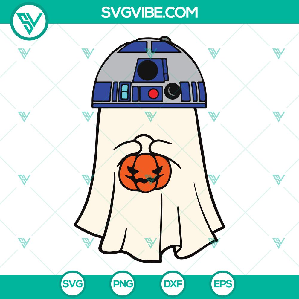 Retro Star Wars R2D2 Ghost SVG | Droid Spooky Holiday Cut Files Retro Star Wars R2D2 Ghost SVG | Droid Spooky Holiday Cut Files