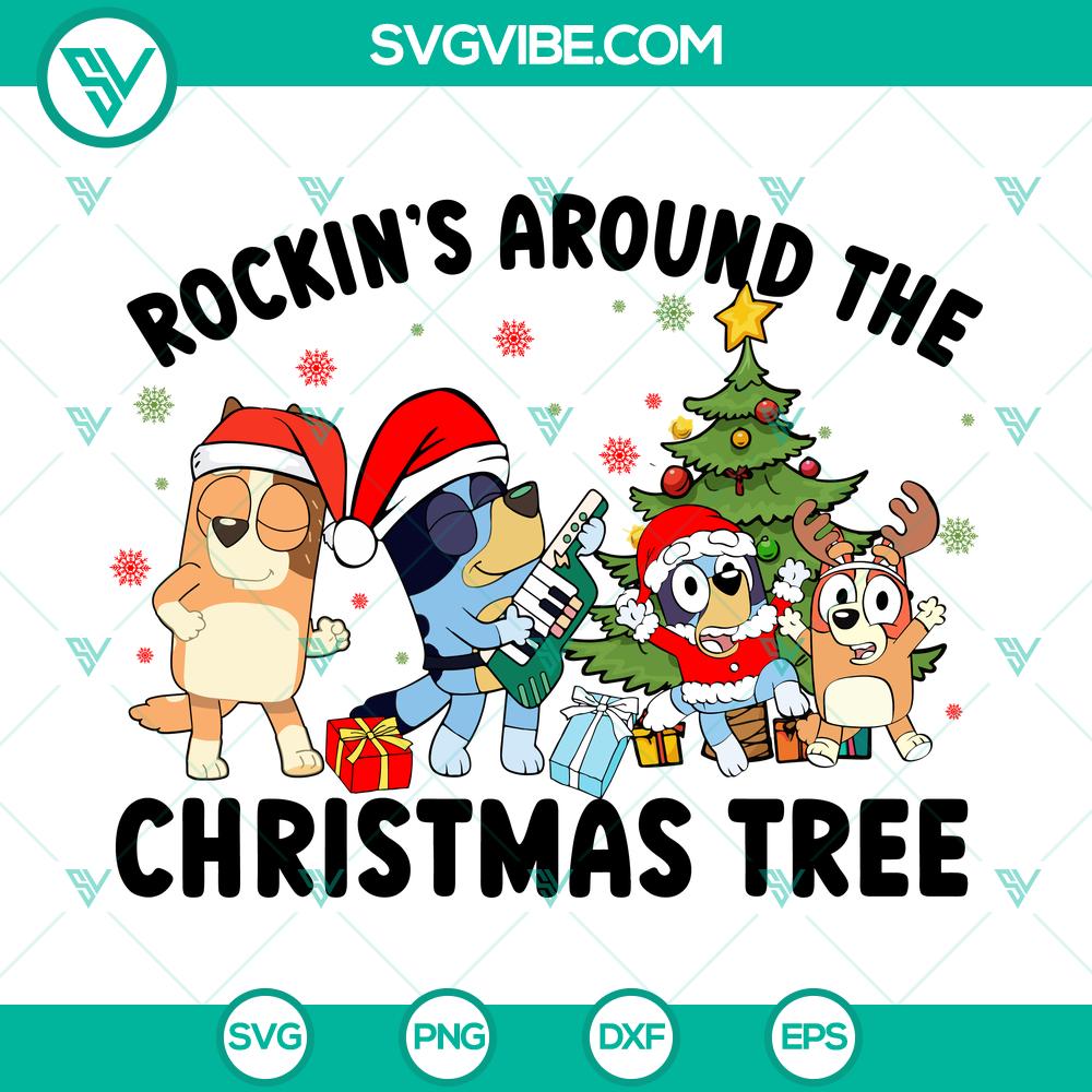 rockin-8217-around-the-christmas-tree-svg-dxf-eps-png-files.jpg Rockin' Around The Christmas Tree SVG DXF EPS PNG Files for holiday crafts, featuring festive tree design with multiple file formats.