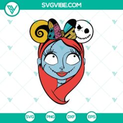 Sally Halloween SVG featuring The Nightmare Before design, Horror SVG for Halloween projects.