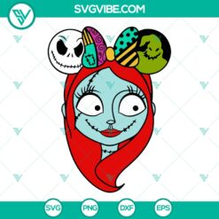 Sally Head Nightmare Before Christmas SVG | Spooky Disney Holiday Cut Files